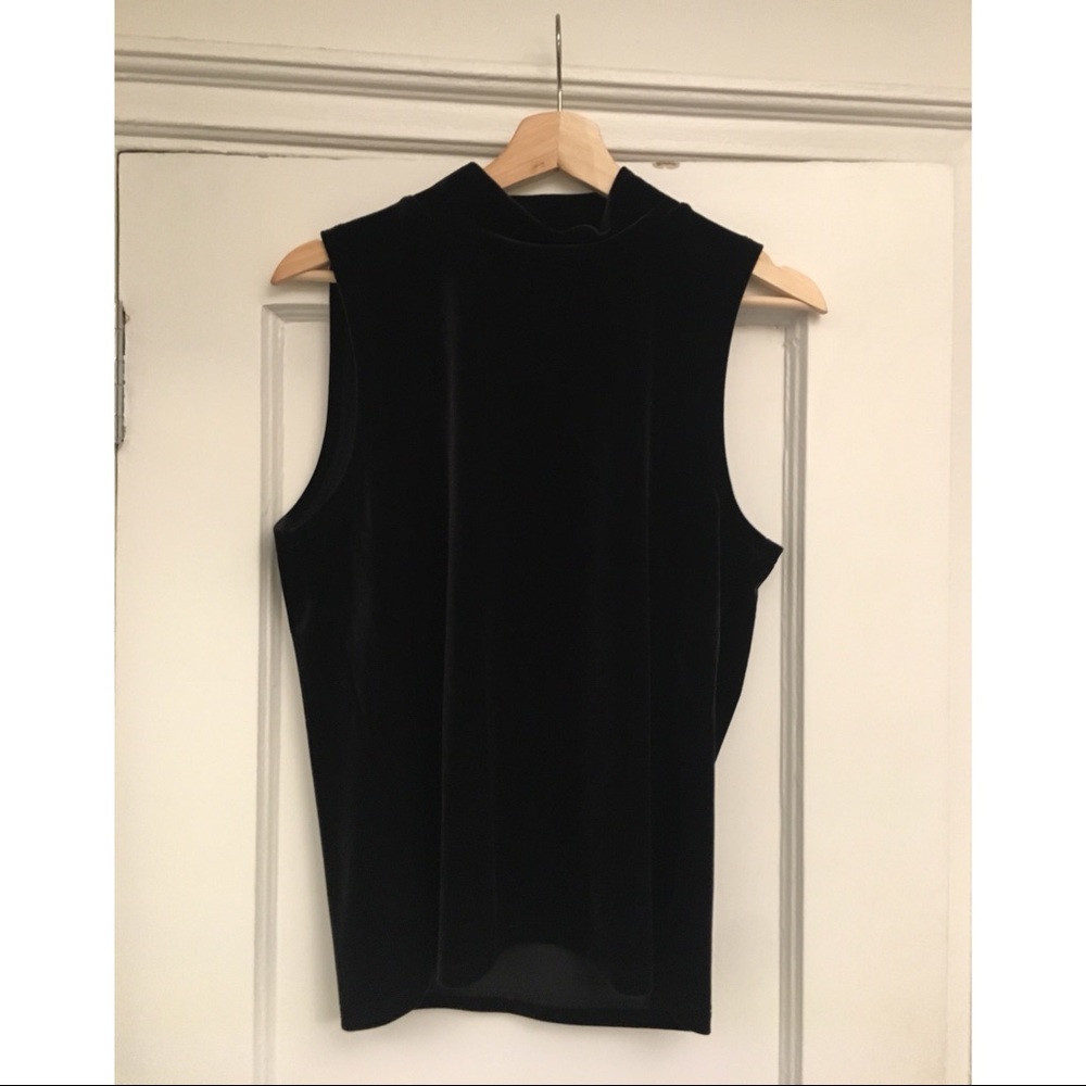 Black Velvet J Crew Sleeveless Top M